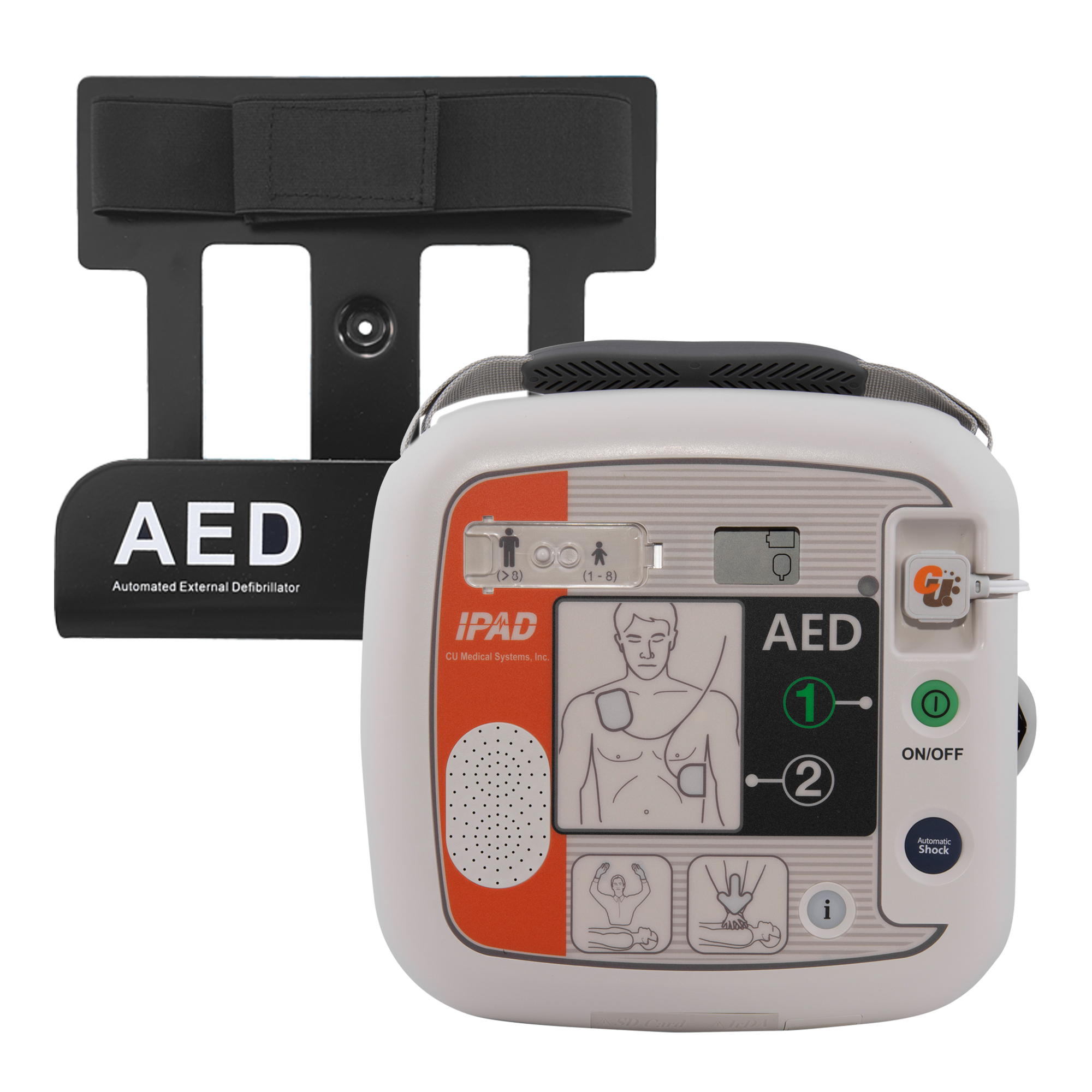 Image of the IPAD SP1 Defibrillator with Wall Bracket - Fully Automatic